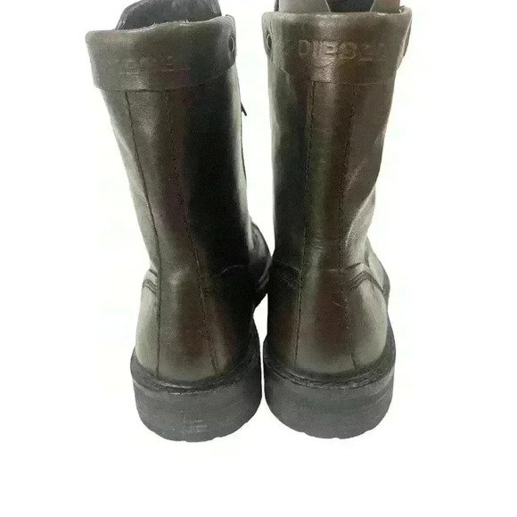 DIESEL UNPLAGGED Men's Brown Leather Boots Casual, Ankle Size US 11.5 EUR 45 - Picture 9 of 14